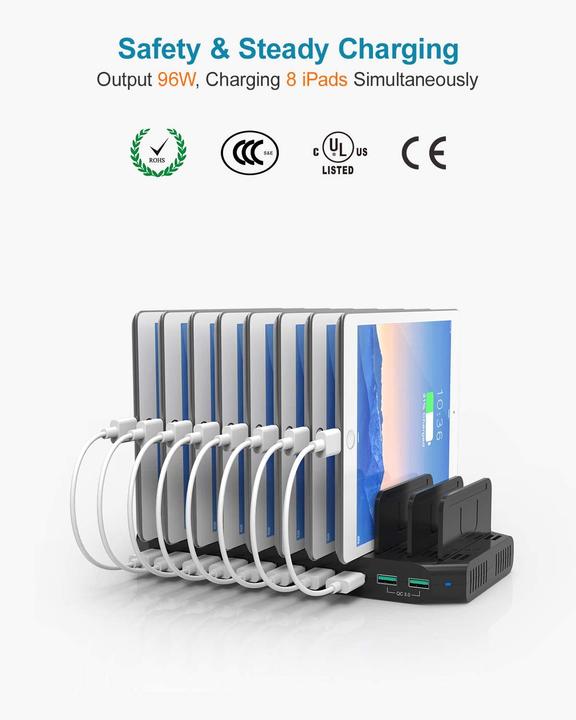 Actual product image Unitek USB charging station (96 W)