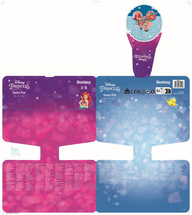 Image du produit Bestway Aide à la flottabilité Little Mermaid avec housse textile, 3-6 ans (30-60 kg)