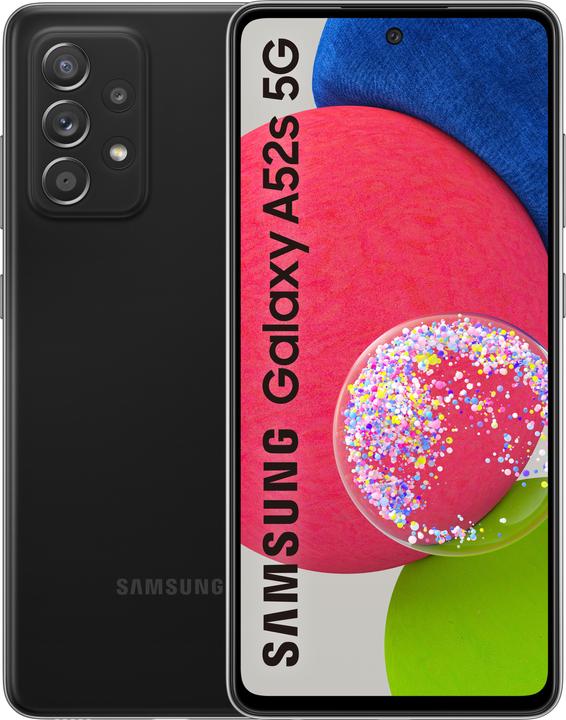 Produktbild Samsung Galaxy A52s EU (128 GB, Awesome Black, 6.50", Dual SIM, 64 Mpx, 5G)