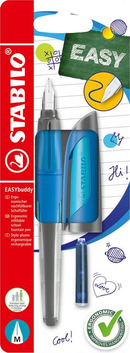 Immagine prodotto STABILO Stilografica EASYbuddy per la scuola con pennino standard (Blu, 1 x)