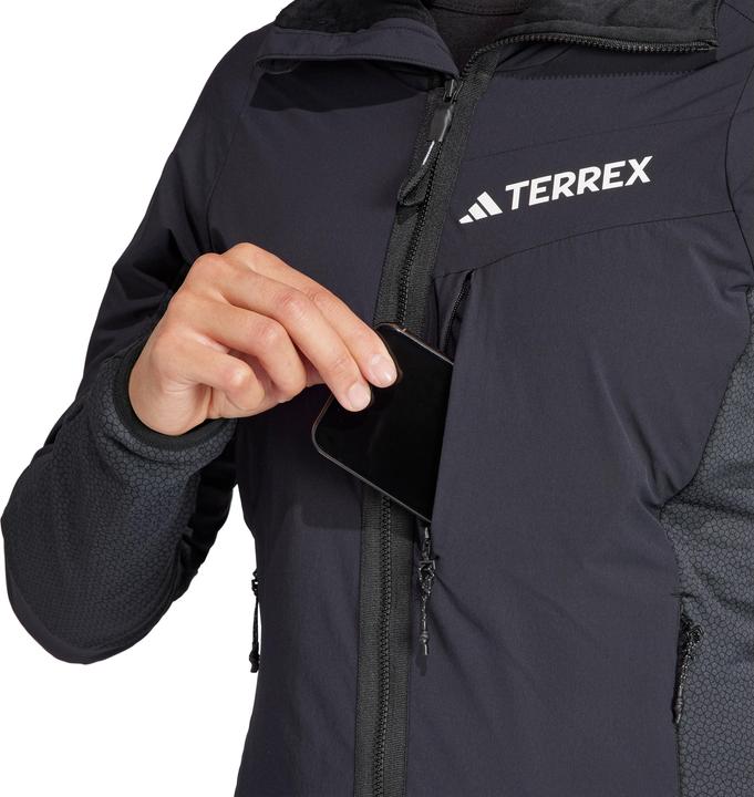 Immagine prodotto adidas Pile antivento con cappuccio Terrex Techrock da donna (XL)