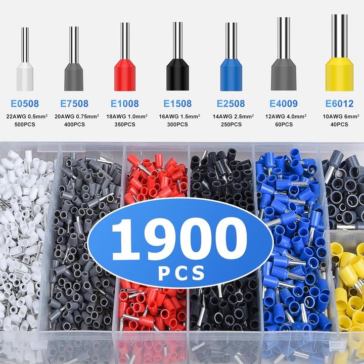 Actual product image Preciva Crimping pliers wire end ferrules set