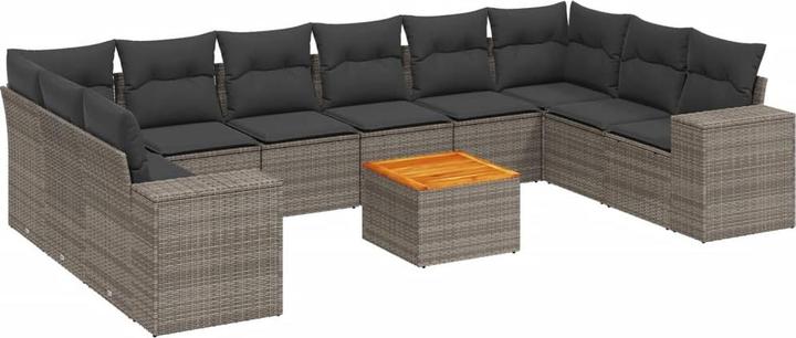 Produktbild VidaXL Gartenmöbel Sofa Garnitur Gartengarnitur Garten Sitzgruppe 11-tlg. Beige