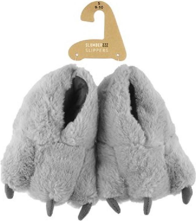 Actual product image Slumberzzz Childrens/Kids Super Soft Claw Slippers (30)