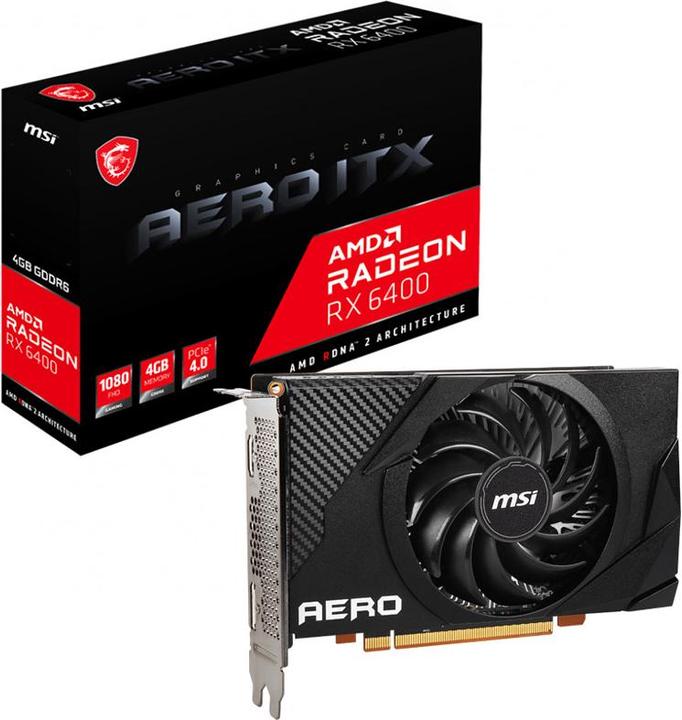 Produktbild MSI Radeon RX 6400 AERO ITX (4 GB)