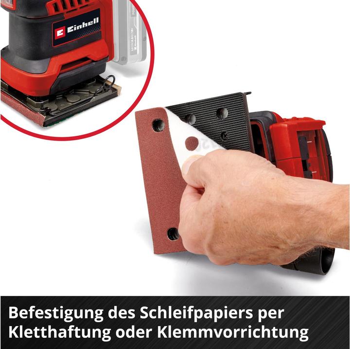 Productafbeelding Einhell TE-OIS 18/113 Li accu handschuurmachine - Solo (Vlakschuurmachine)