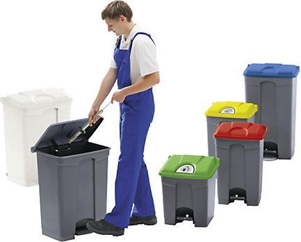 Produktbild kaiserkraft Kunststoff-Tretabfallsammler (70 l)