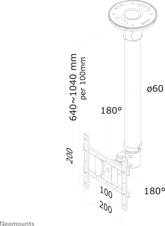 Produktbild Neomounts Fpma-C200 (Decke, 40")