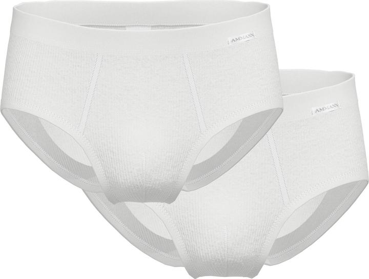 Produktbild Ammann Slip Casual Bequem sitzend Slips Doppelripp (M, 2er Pack)