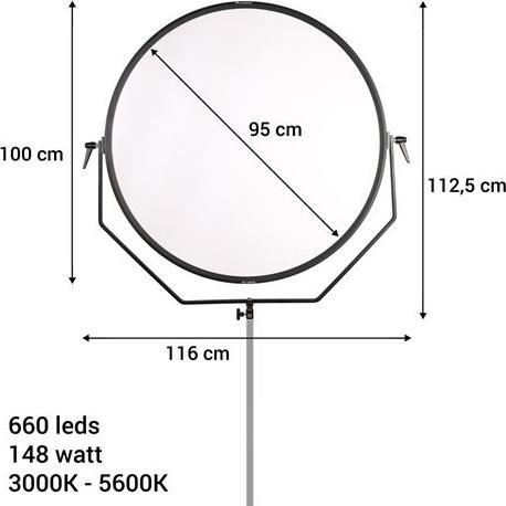 Image du produit Falcon Eyes Lampe LED bicolore Sophiez SO-148TDX sur 230V
