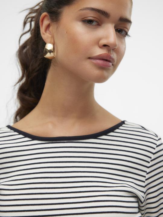 Actual product image Vero Moda Vmchloe Stripe Ls 2way Short Top Go Noos (L)