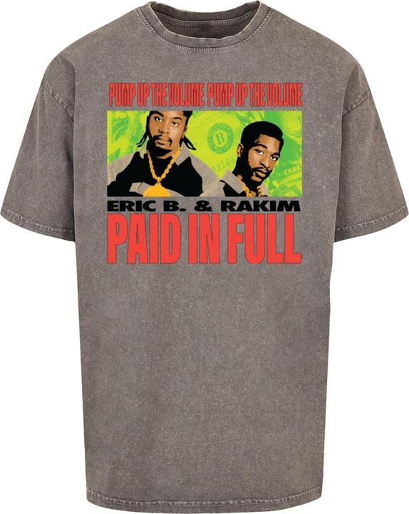Actual product image Merchcode Eric B & Rakim - Pump up the volume Acid Washed Heavy Oversize Tee - 116293 (XL)