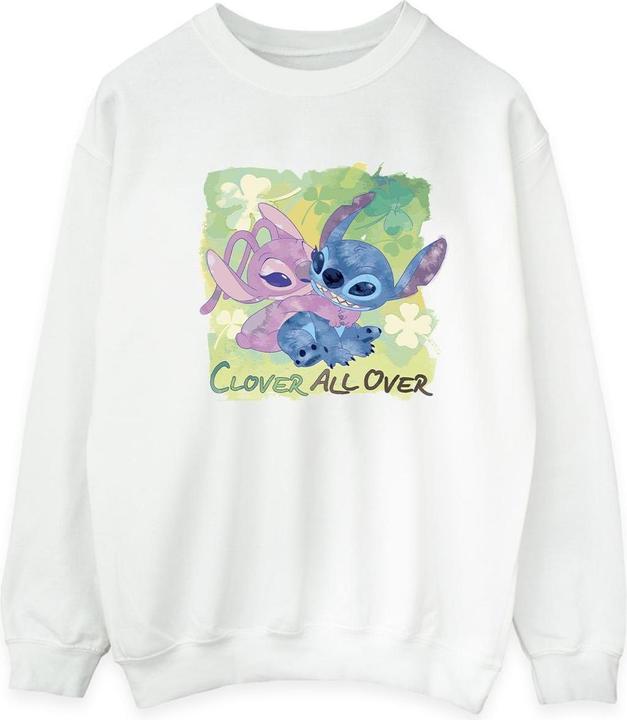Disney Lilo And Stitch St Patrick's Day Clover Sweatshirt (XL)