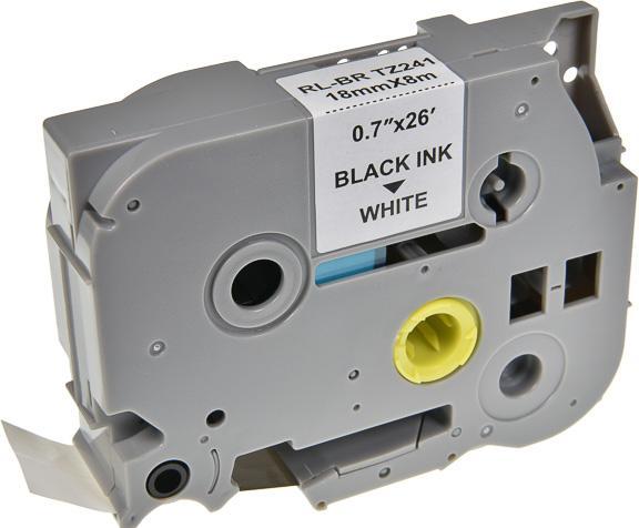 Neutral P-Touch TZe-241 (1.80 cm, Weiss, Schwarz)