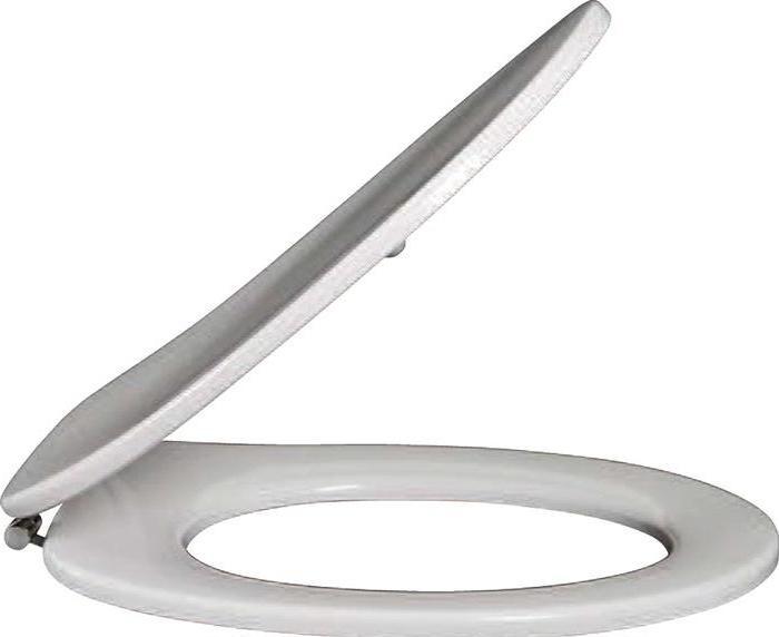 Villeroy & Boch V&B WC seat O.NOVO with through bowl stainless steel white alpine