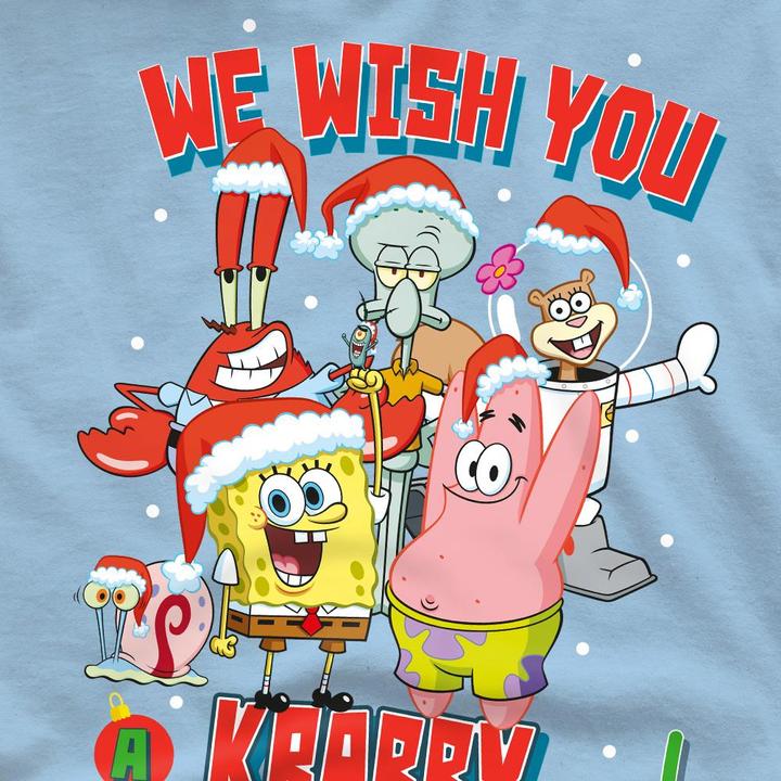 Immagine prodotto Spongebob Squarepants Crabby Christmas Maglietta Uomo (XL)