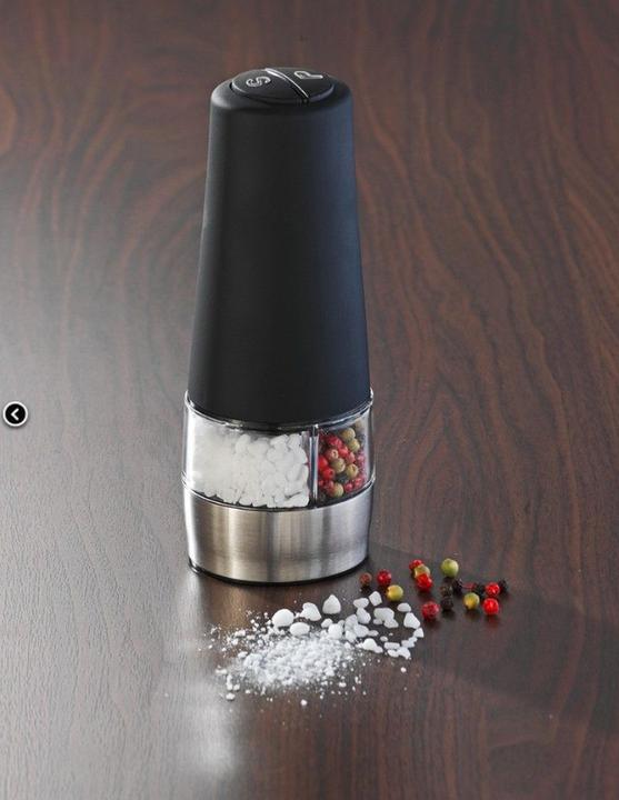 Actual product image Wenko Elektrische Mühle mit LED-Licht (Salt, Pepper)
