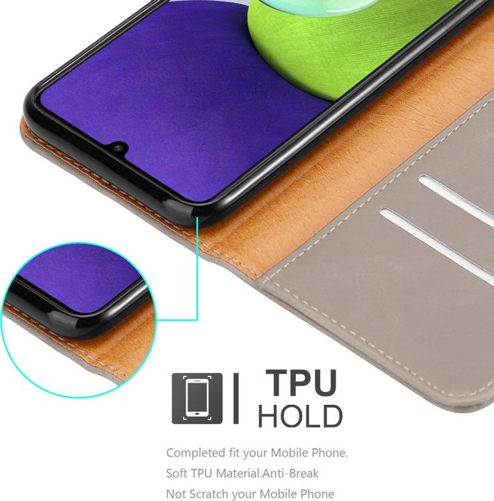 Actual product image Cadorabo Luxury Book Cover (Samsung Galaxy M22, Samsung Galaxy A22, Samsung Galaxy A32)