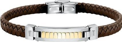 Morellato Elegant leather bracelet with steel decoration Moody SQH34 (M)