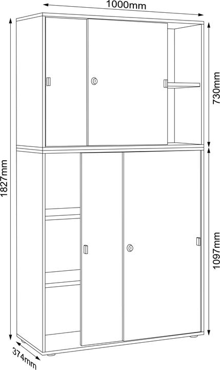 Nährwerte und Zutaten VCM Salia (100 x 37 x 187 cm)