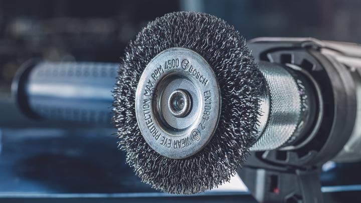 Image du produit Bosch Professional Zubehör Brosse circulaire PRO Stainless Steel clean, tige droite, 50 x 0,2 mm