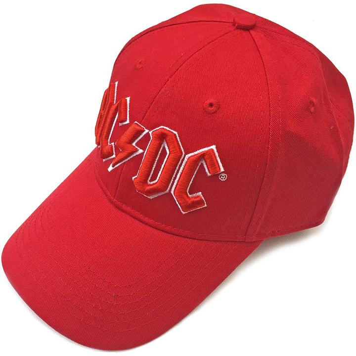 Actual product image AC/DC ACDC Red Logo Red Baseball Cap