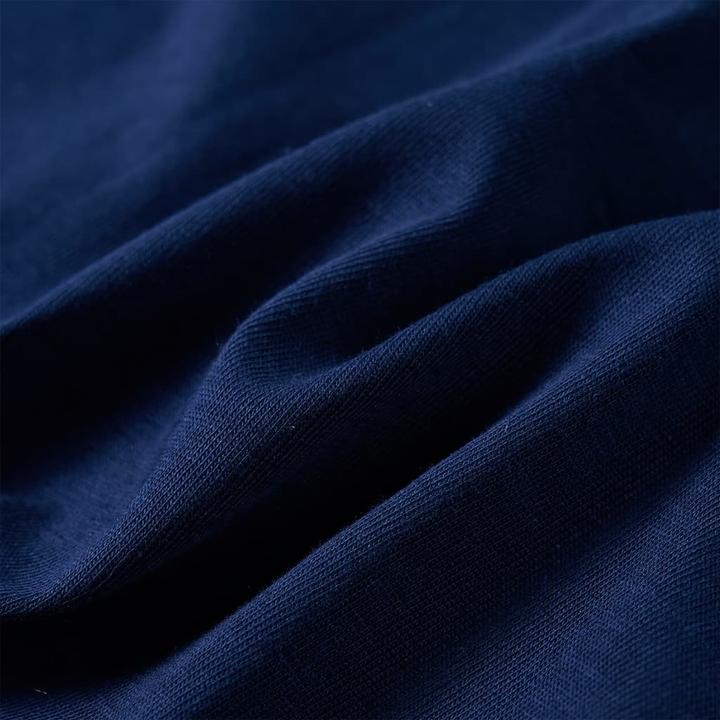 Immagine prodotto VidaXL Camicia da bambino a maniche lunghe blu navy 128,Materiale: 100 (128)