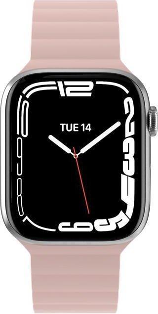 Produktbild MagEasy Magnetisches Silikon-Armband für Apple Watch 38/40/41mm - Pink (41 mm, 38 mm, 40 mm, Silikon)