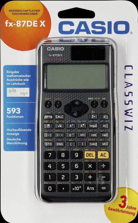 Immagine prodotto Casio FX-87EN X (Celle solari, Batterie)