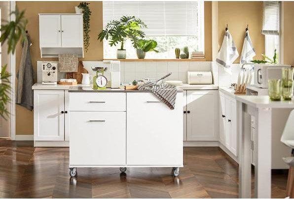 Produktbild SoBuy Küchenschrank Weiss