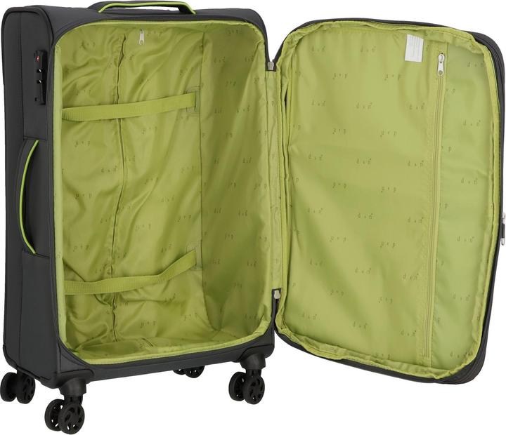 Actual product image D&N Travel Line 6704 4-wheel suitcase set 3 pcs. (208 l, XL (from 140l))