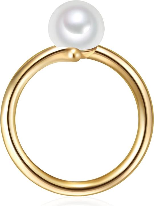 Immagine prodotto Valero Pearls Donna Argento 925 Perle d'acqua dolce coltivate Oro giallo - 11340 (64, 925 Argento)
