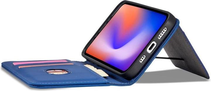 Immagine prodotto Hurtel Custodia a calamita per iPhone 12 cover portafoglio porta carte blu (Apple iPhone 12)