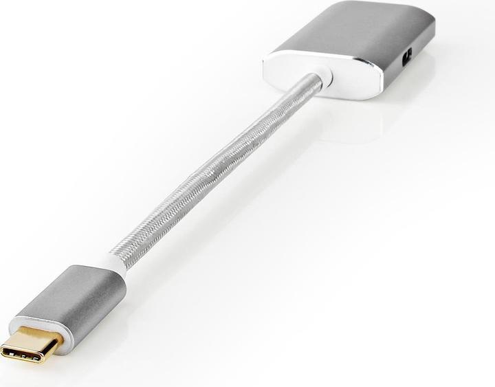 Actual product image Nedis USB adapter USB 3.2 Gen 1 USB-CT male Mini DisplayPort female Power delivery 0.20 m round Ve (USB-C, Mini DP, 20 cm)
