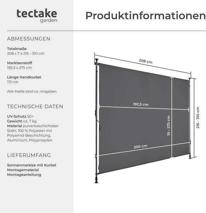 Actual product image tectake Taija (2.08 m)