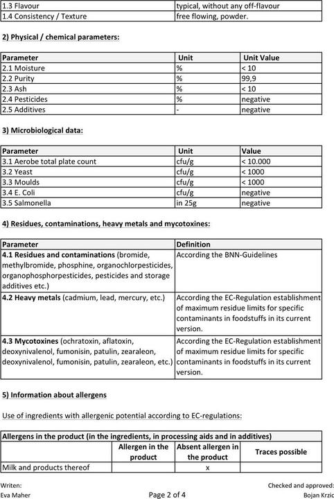 Nutritional values and ingredients Zimmerli Adaptogene Rhodiola Capsules (BIO) 50 Capsules (1 Piece, Capsules, 25 g)
