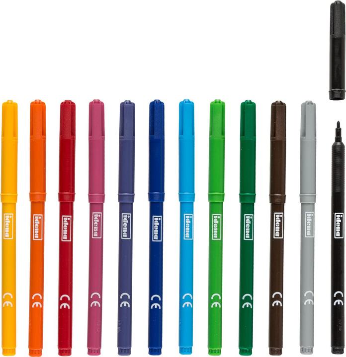 Produktbild Idena Fasermaler 12 Stück Strichstärke: 2 mm (Assortiert, 12 x)