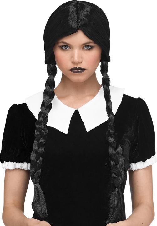 Fun World Division Gothic Schulmädchen Perücke für Erwachsene