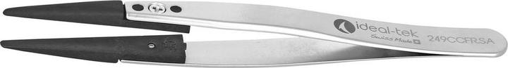 Actual product image Ideal Tek Tweezers ESD / Replaceable tip Carbon fibre Straight / Thick / Strong / Bevelled 115mm