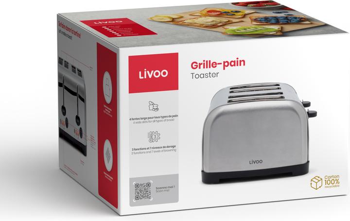 Actual product image Livoo Toaster (EU plug)