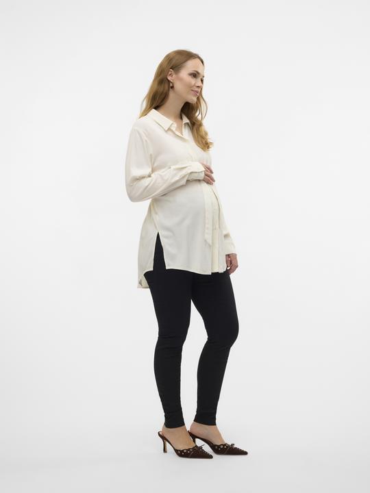 Actual product image Mamalicious Normal geschnitten Hemdkragen Ärmelbündchen mit Knopf Schmale Ärmel Hemd Hemd (XL)