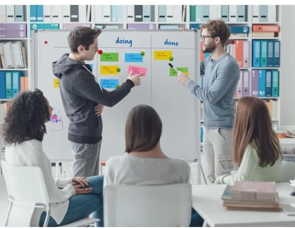 Actual product image Legamaster mobile multiboard xl pinboard (150 x 120 cm)