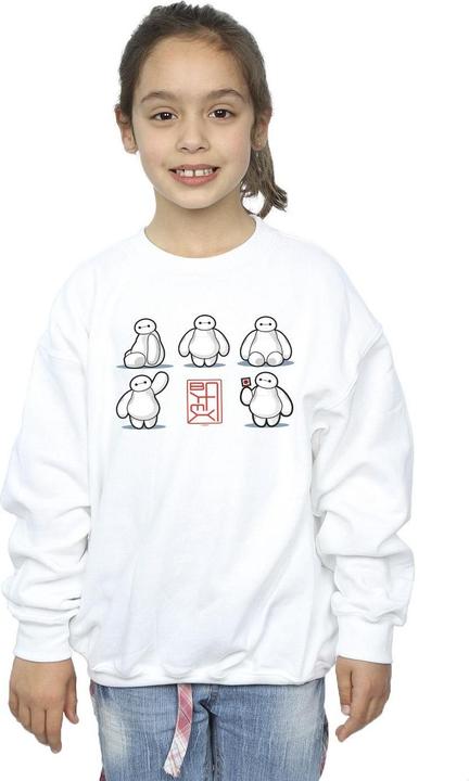 Produktbild Disney Big Hero 6 Baymax Many Poses Sweatshirt Mädchen (116)