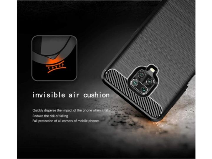 Produktbild Screenguard Xiaomi Redmi Note 9 Pro Hülle Carbon Brushed Soft TPU (Xiaomi Redmi Note 9 Pro)