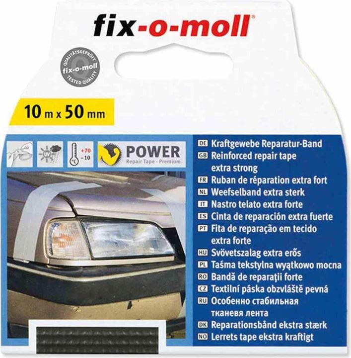 Fix-o-moll Power-Band schwarz, 10 m 50 mm Premium (91 mm)