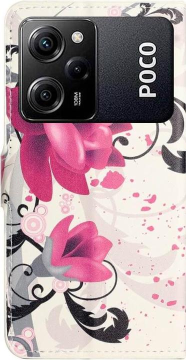 Productafbeelding Cover-Discount Xiaomi Poco X5 Pro - Leren Hoesje Hoesje Lotusbloem (Xiaomi Redmi Note 12 Pro 5G, Xiaomi Poco X5 Pro)