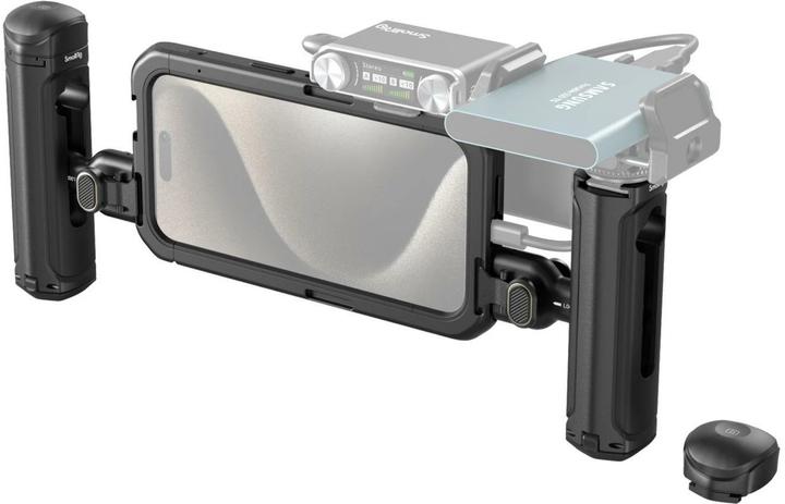 Image du produit SmallRig Kit vidéo mobile (Dual Handheld) pour iPhone 15 Pro (Cage)