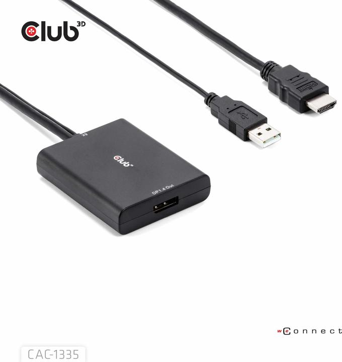 Actual product image Club 3D HDMI + Micro USB zu (DP, 0.72 cm)