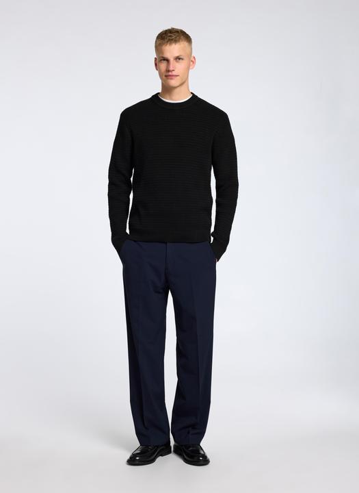 Actual product image Selected Homme Slhtheo Ls Knit Structure Crew Neck (L)