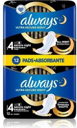 Actual product image Always Ultra Secure Night (12 x)